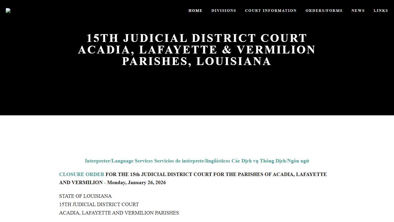 15th Judicial District Court Online Court