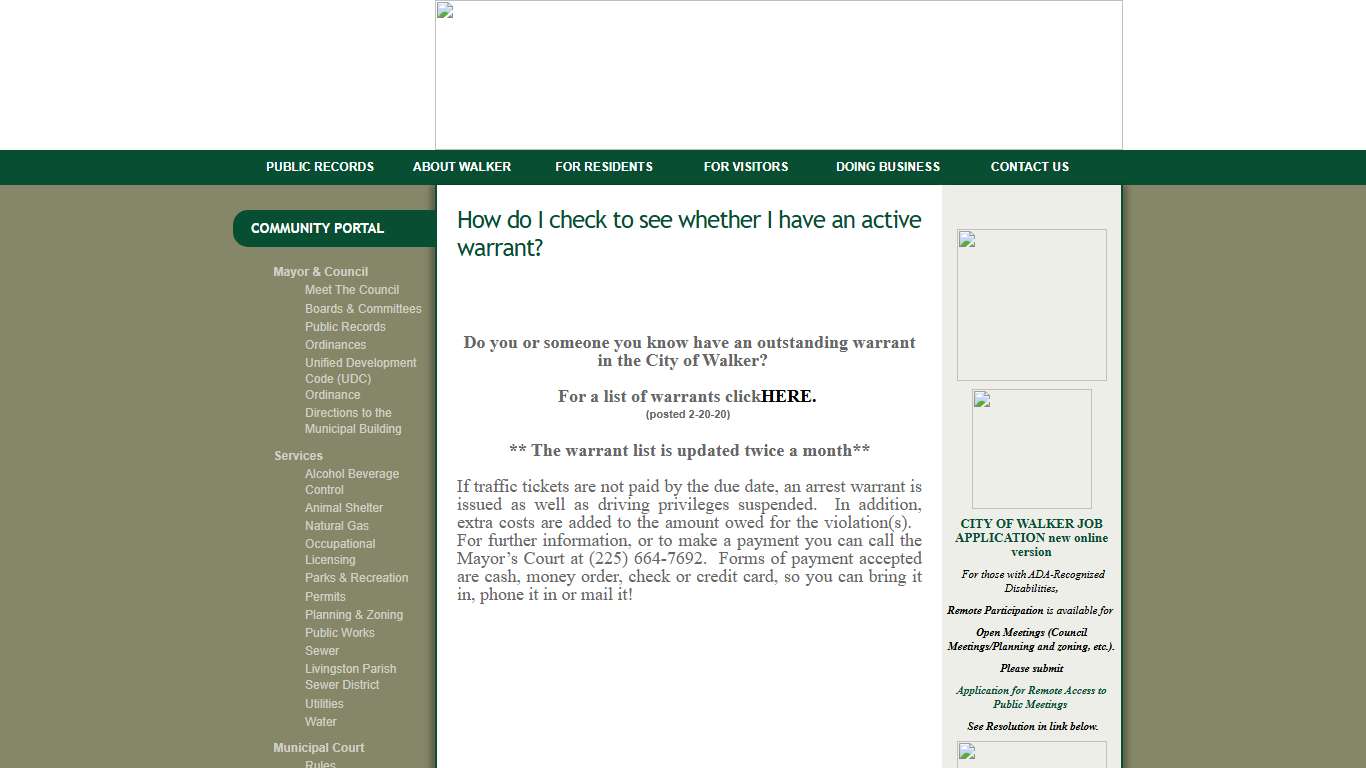 Welcome to Walker, Louisiana